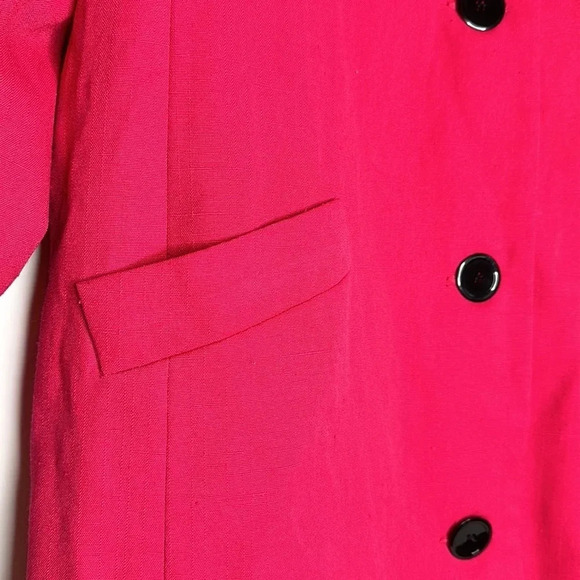 Henry Lee | women’s beautiful vintage magenta button coat | size 10 - Picture 3 of 4